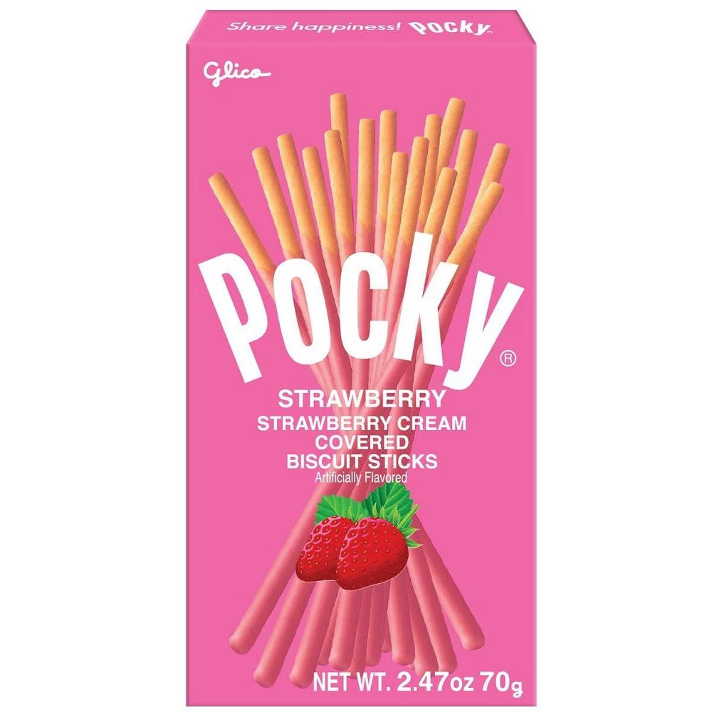 GLICO POCKY STRAWBERRY 2.47oz[JJNY]