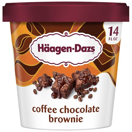 HAAGENDAZS ICE CREAM COFFEE CHOCOLATE BROWNIE 14oz
