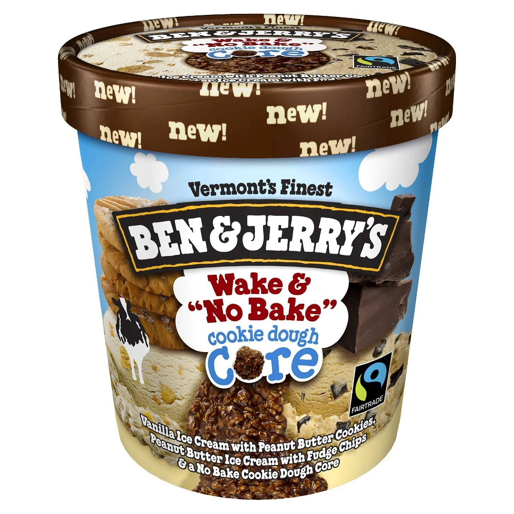 BEN&JERRY'S ICE CREAM WAKE & NO BAKE 1pt