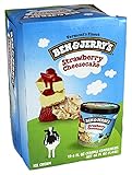 BEN&JERRY'S CUP ICE CREAM STRAWBERRY CHEESECAKE 4oz