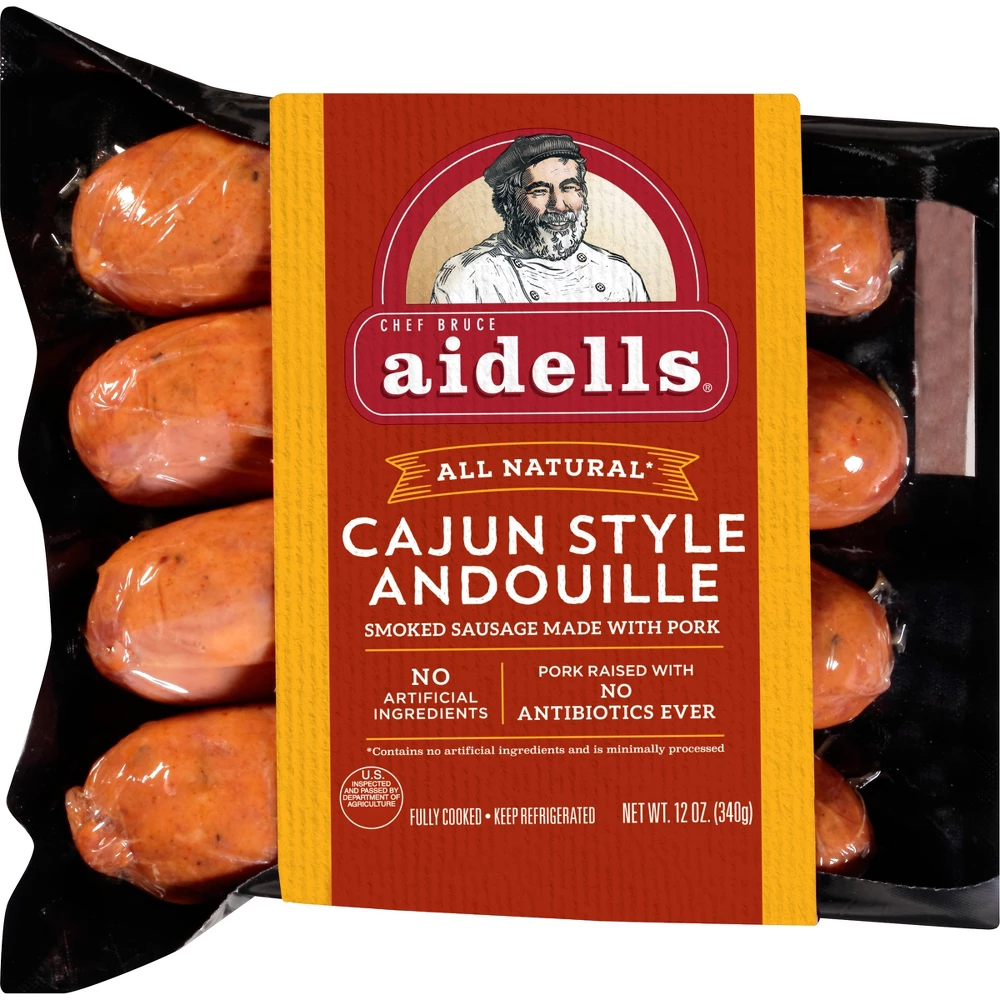AIDELL'S SM CHICKEN SAUSAGE ARTICHOKE GARLIC 12oz