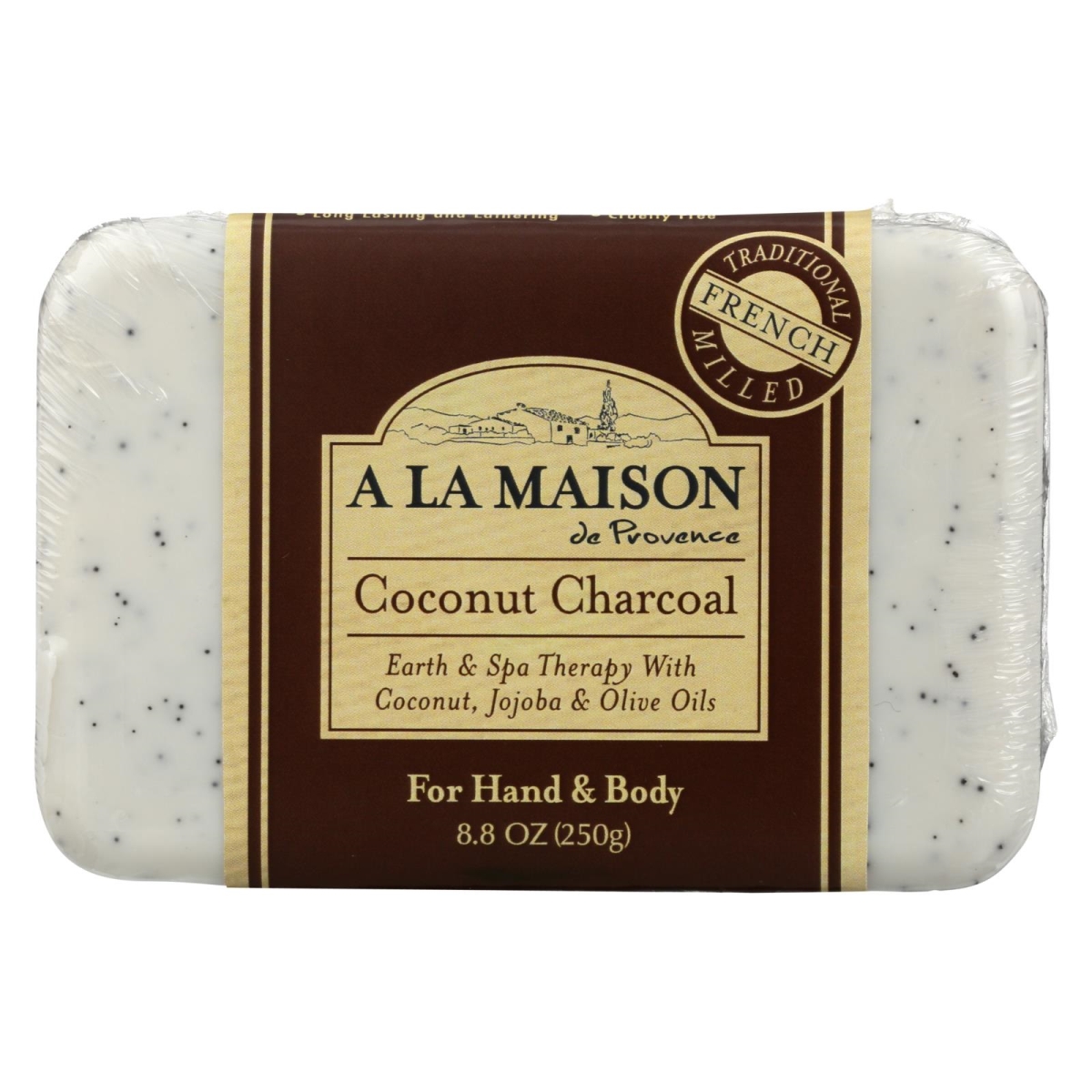 A LA MAISON BODY SOAP BAR COCONUT CHARCOAL 8.8oz[KEHE]