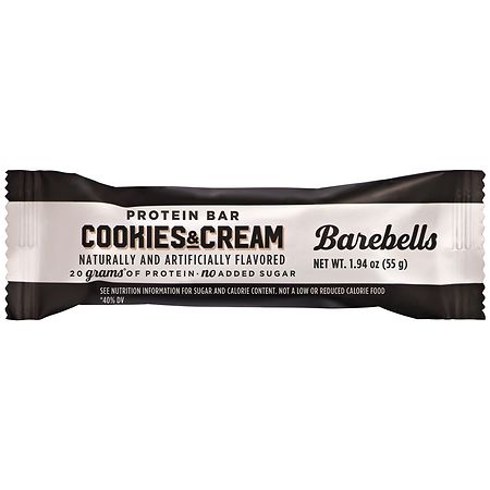 BAREBELLS PROTEIN BAR COOKIES & CREAM 1.94oz[MCH]