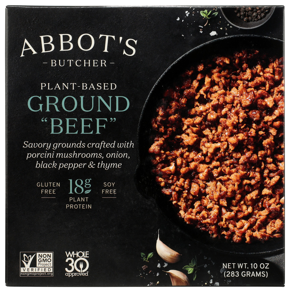 ABBOT'S PLANT BASED GROUND BEEF 10oz[KEHE]