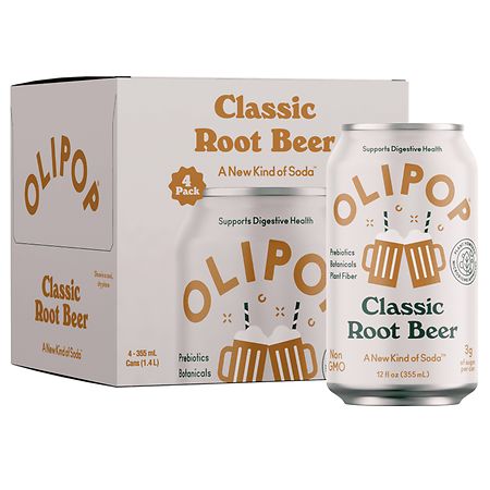 [OUT OF STOCK] OLIPOP CLASSIC ROOT BEER 4-12oz[RAIN]