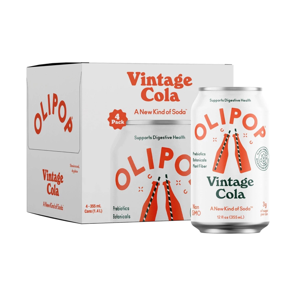 [OUT OF STOCK] OLIPOP VINTAGE COLA 4-12oz[RAIN]