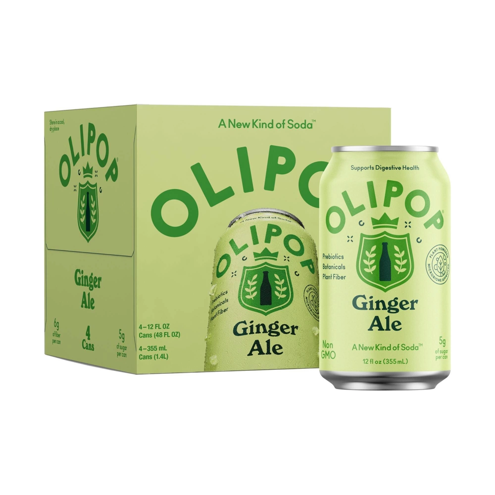 [OUT OF STOCK] OLIPOP GINGER ALE 4-12oz[RAIN]