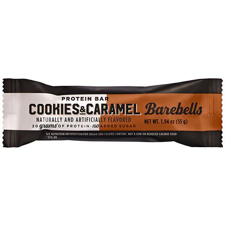 BAREBELLS PROTEIN BAR COOKIES & CARAMEL 1.94oz[NYF]