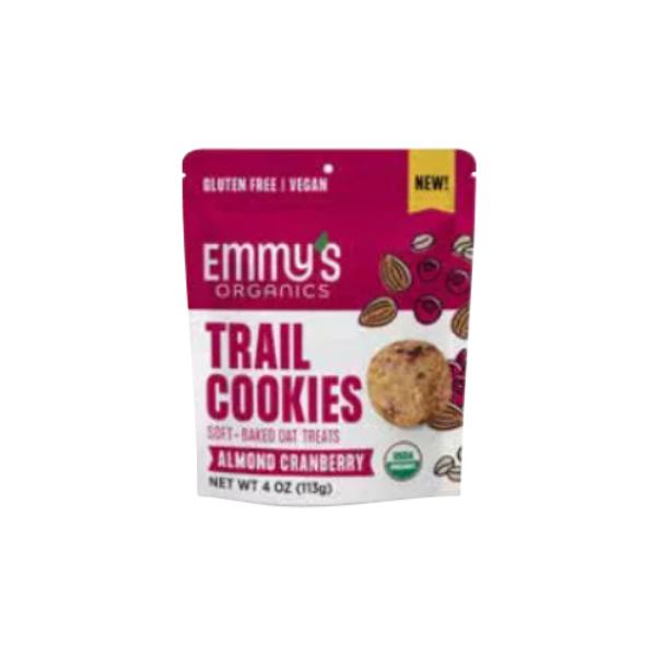 EMMY'S ORGANICS TRAIL COOKIES ALMOND CRANBERRY 4oz[KEHE]