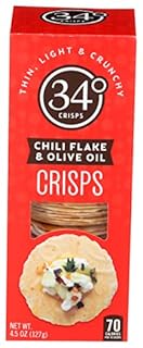 34 DEGREES CRISPS CHILI FLAKE & OLIVE OIL 4.50oz